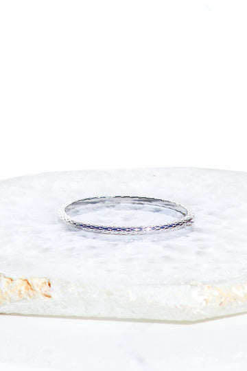 BALI BANGLE- STERLING SILVER